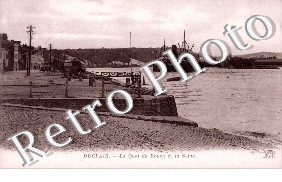 Le Quai de Rouen et la Seine
