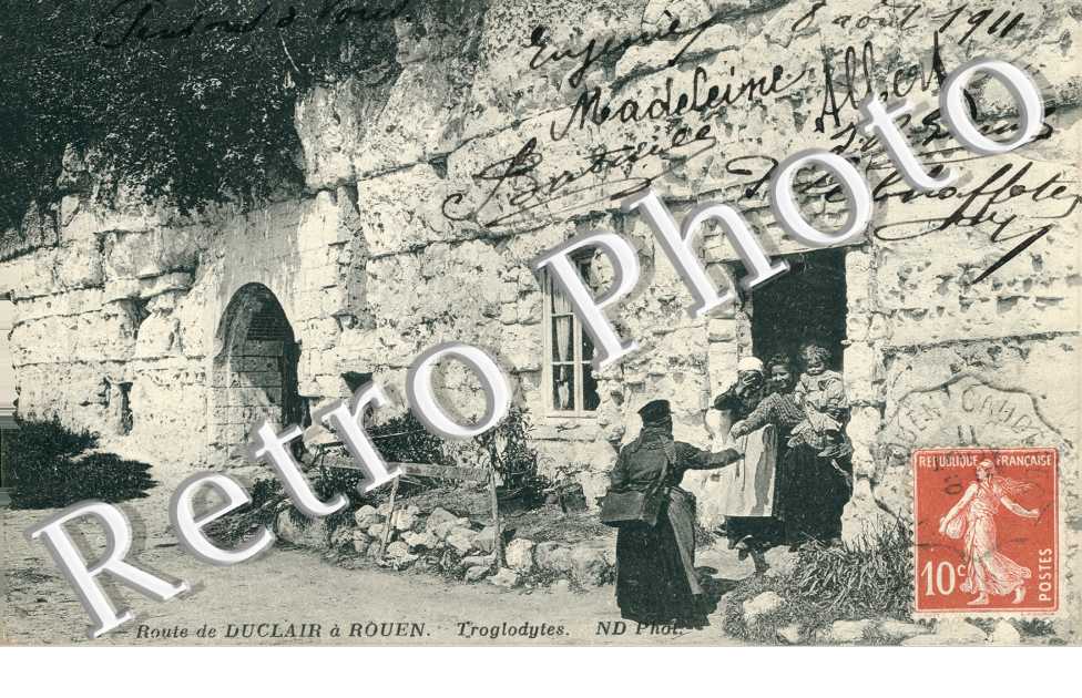 Troglodytes - route de Duclair a Rouen