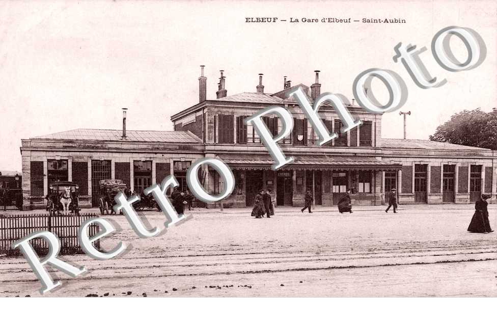 la gare d'elbeuf saint aubin