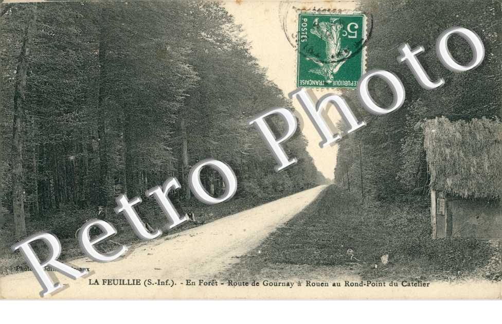 Route de Gournay à Rouen au Rond-Point du Catelier