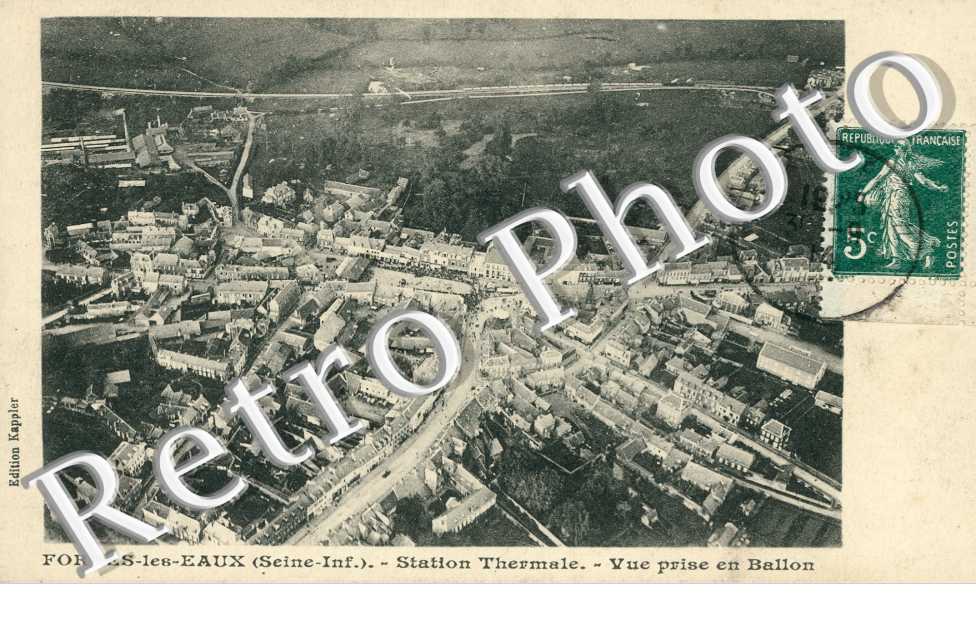 la Station Thermale, Vue prise en ballon