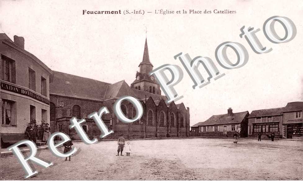 L'eglise et la Place des Catelliers