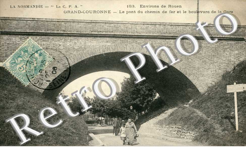 le pont du chemin de fer et le boulevard de la gare