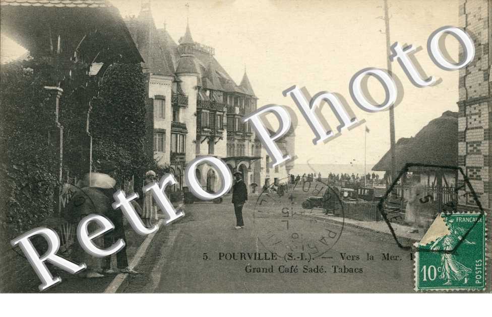 POURVILLE Grand Cafe Sade, Tabac, Vers la Mer