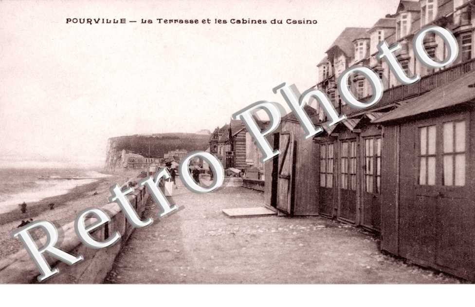 Pourville, la terrasse et les Cabines du Casino
