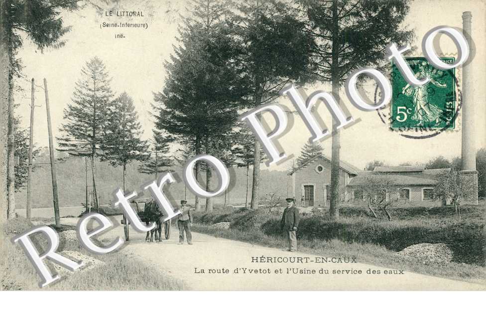 Route d'Yvetot et l'usine du service des eaux