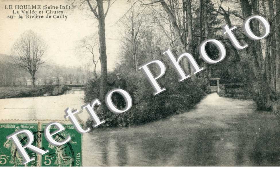 la vallée et chutes sur la rivière de Cailly  (1919)