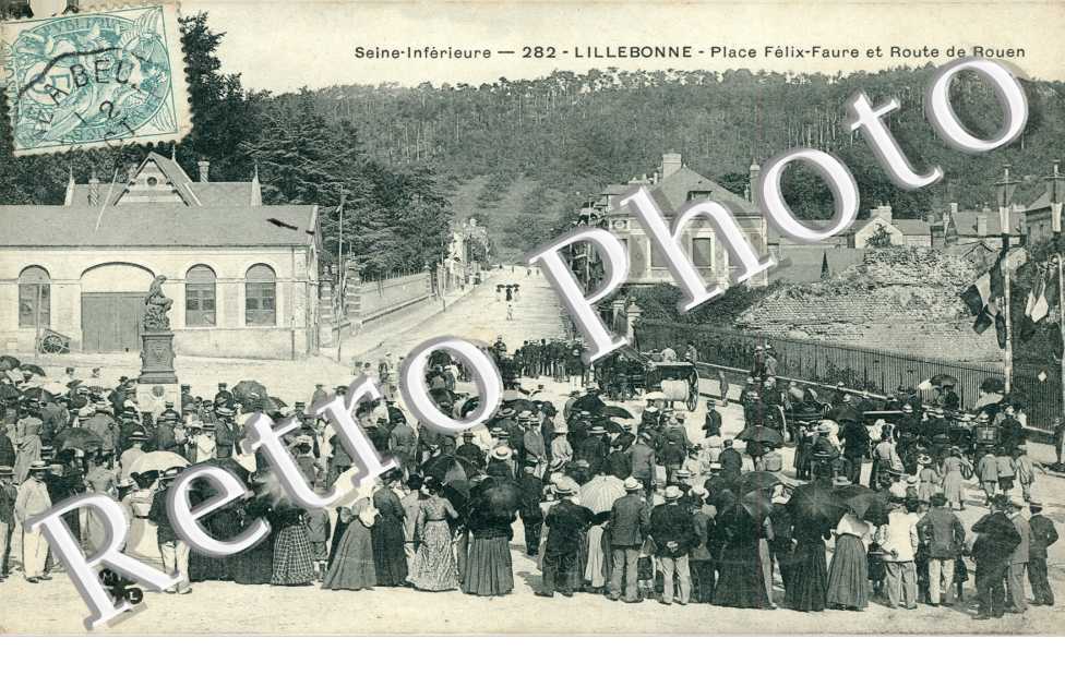 Place Felix-Faure et route de Rouen