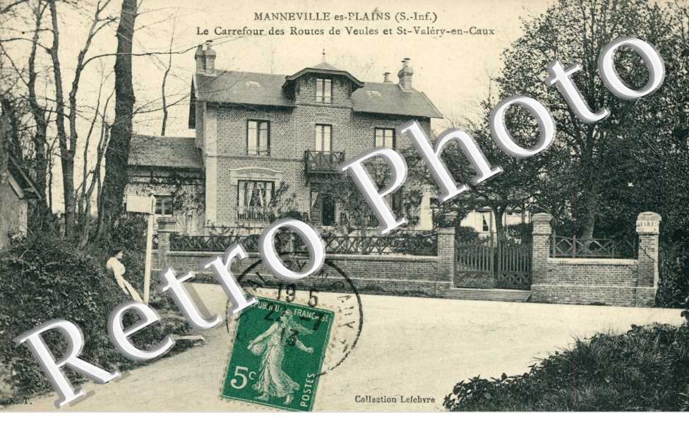 le carrefour des routes de Veules et Saint Valery-en-Caux