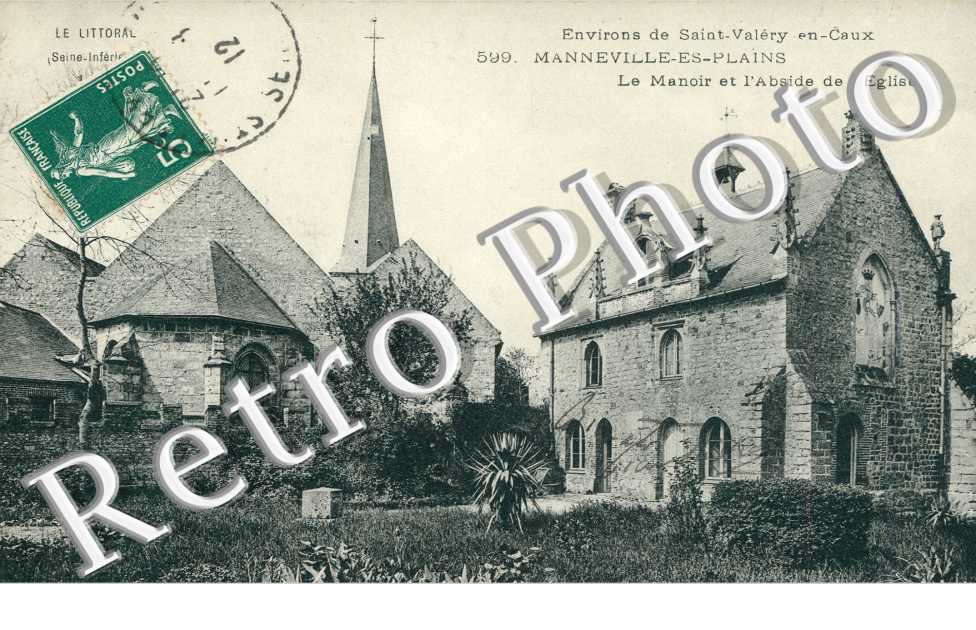 le manoir et l'abside de l'eglise