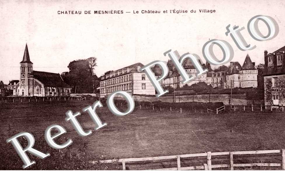 le chateau et l'eglise du village