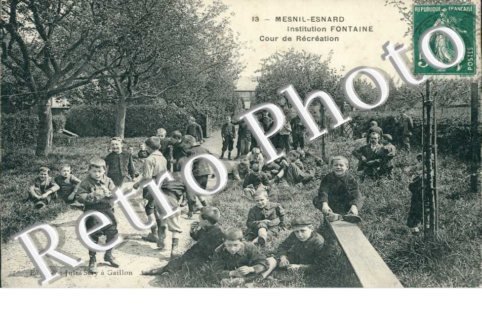 l'Institution Fontaine, la Cour de Recreation