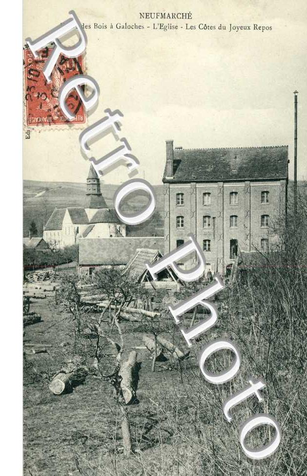l'Usine des Bois a Galoches, l'Eglisen, les Cotes du Joyeux Repos