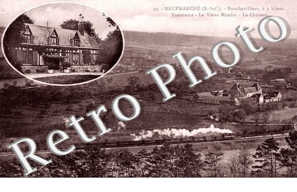 Panorama, le Vieux Moulin, le Chateau
