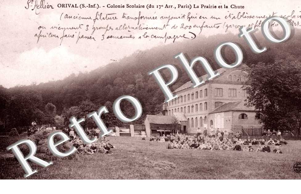 Colonie scolaire (17 eme arr, Paris) La prairie et la chute