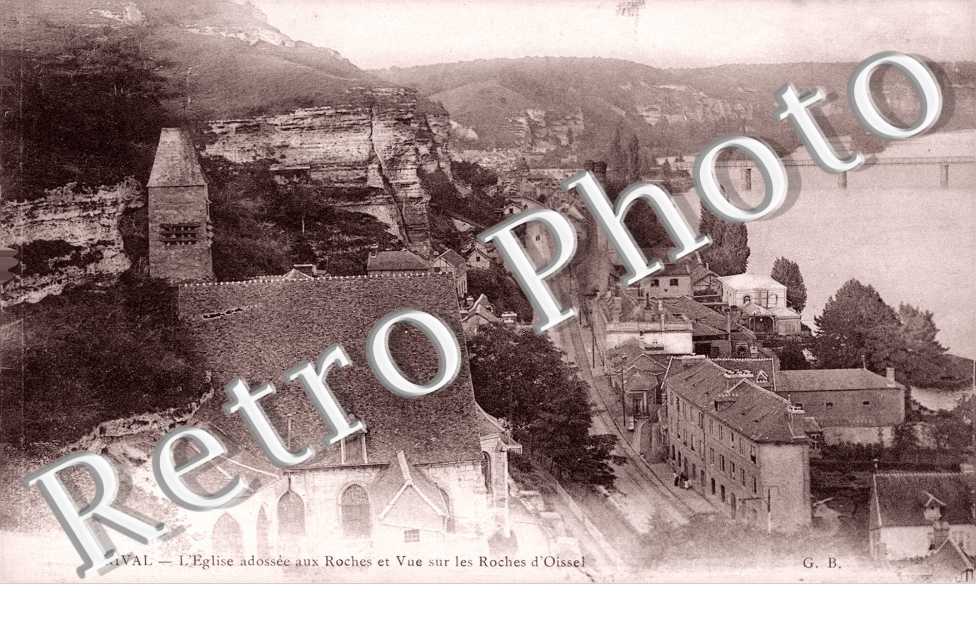 eglise et vue sur Roches d'Oissel