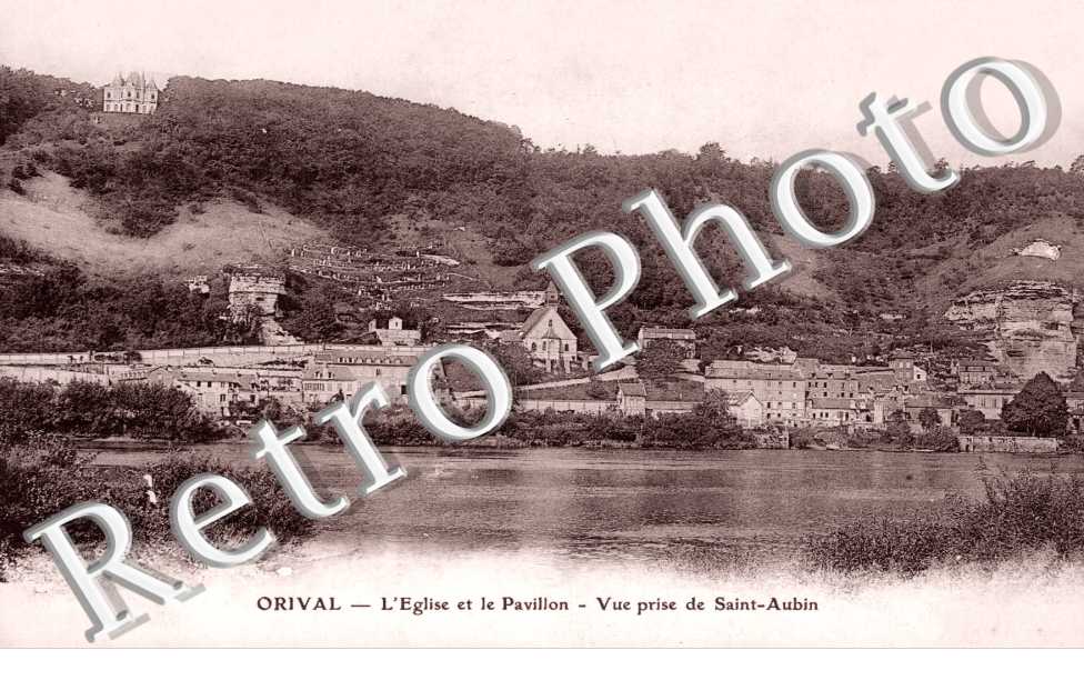 l'Eglise et le Pavillon, Vue prise de Saint-Aubin