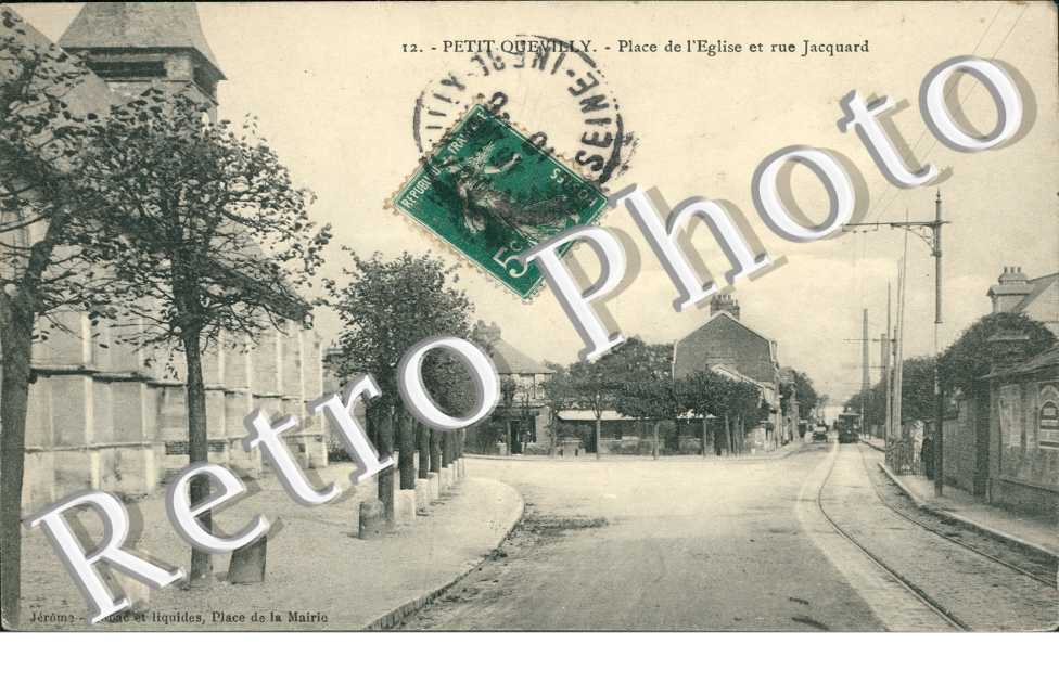 la Place de l'Eglise et la Rue Jacquard