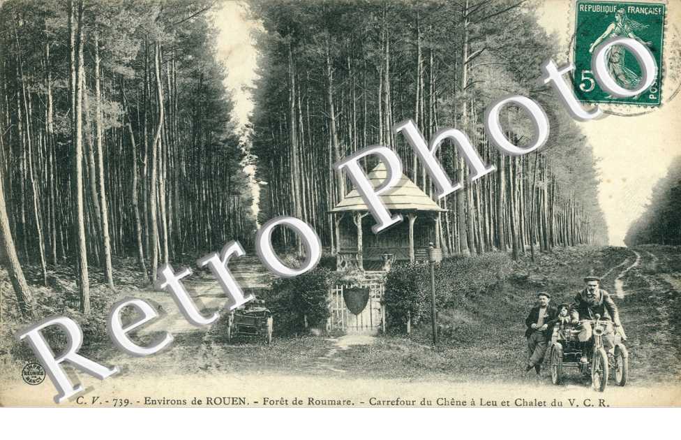 Foret de Roumare, Carrefour du Chene a Leu et Chalet du V.C.R