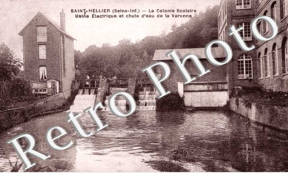 la Colonie Scolaire, Usine Electrique et Chute d'Eau de la Varenne