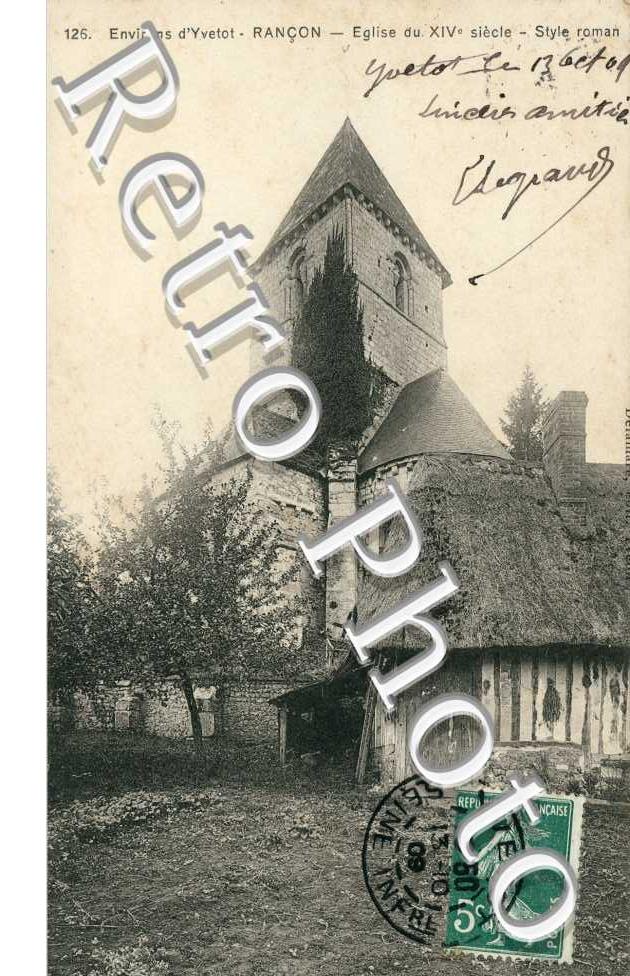 église de Rançon en 1909
