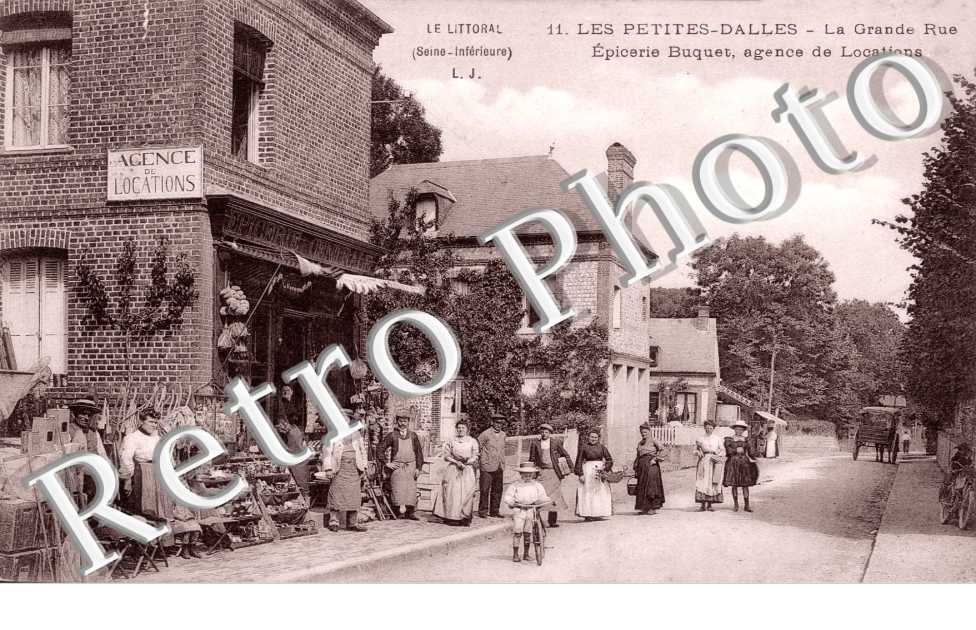 la Grande Rue, Epicerie Buquet, Agence de Locations, les Petites Dalles