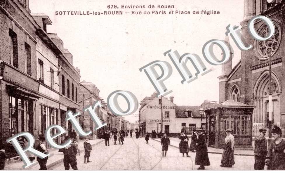 Rue de Paris et Place de l'Eglise