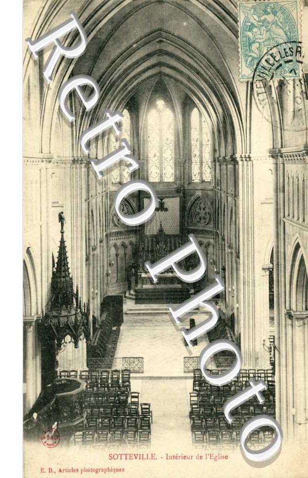 intérieur de l'église (1905)