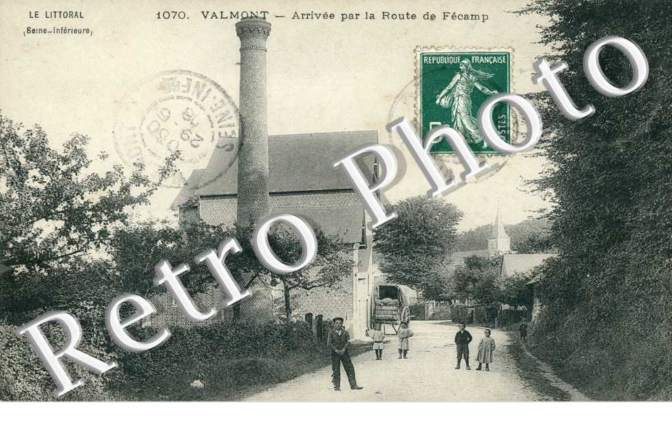 Arrivee par la route de Fecamp