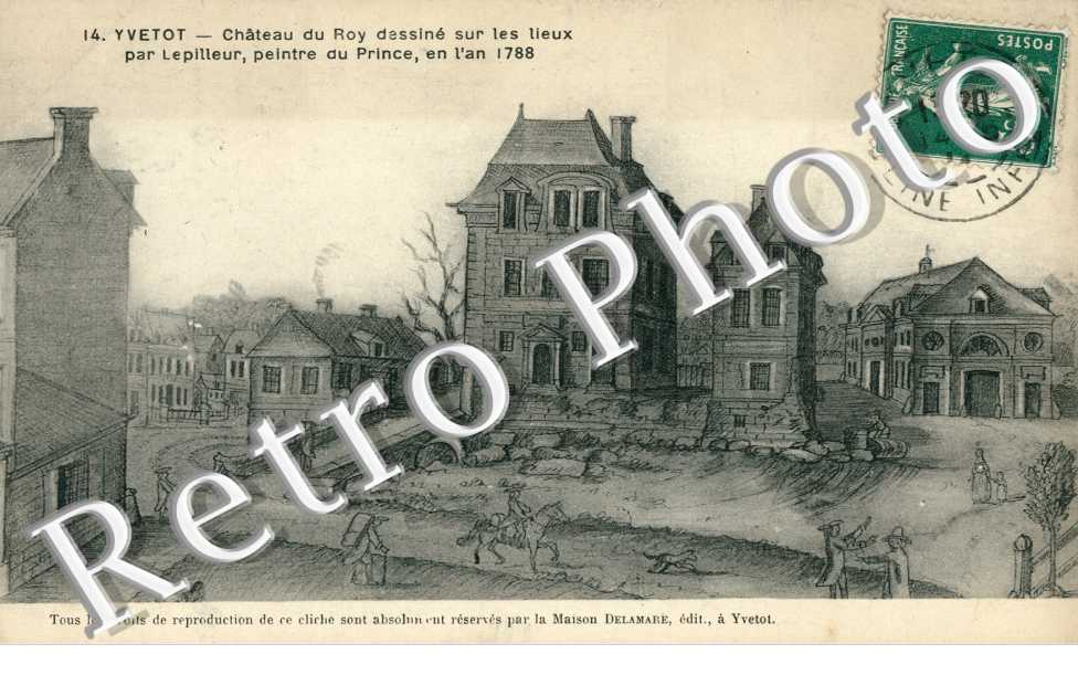 Chateau du Roy dessine sur les lieux par Lepilleur, Peintre du Prince en 1788