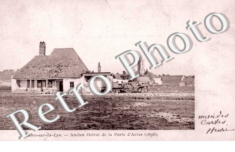 Ancien octroi de la porte d'Arras en 1896