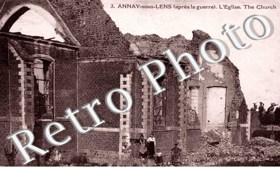 Annay sous Lens (apres la guerre) l'eglise - the church