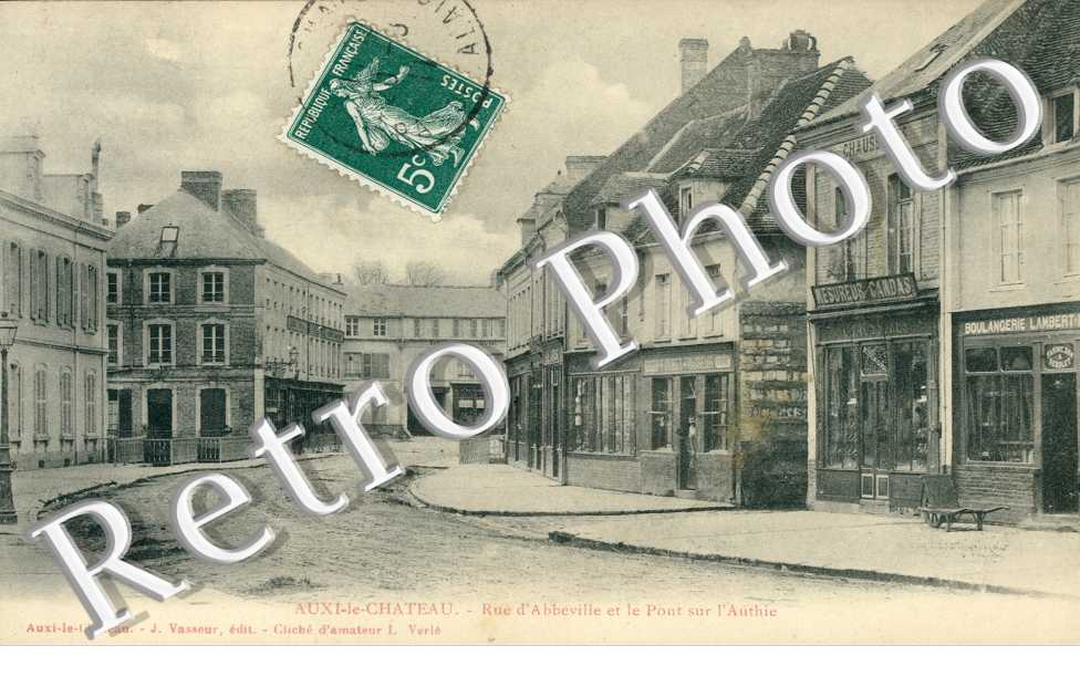 rue d'Abbeville et le pont sur l'Authie