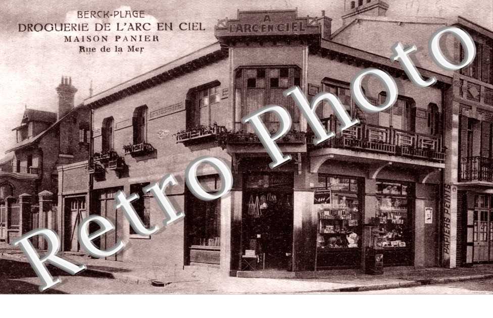 rue de la Mer droguerie de l'Arc-en-ciel, maison Panier