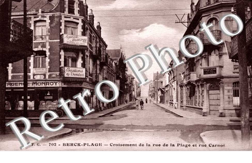 la rue de la Plage et de la rue Carnot