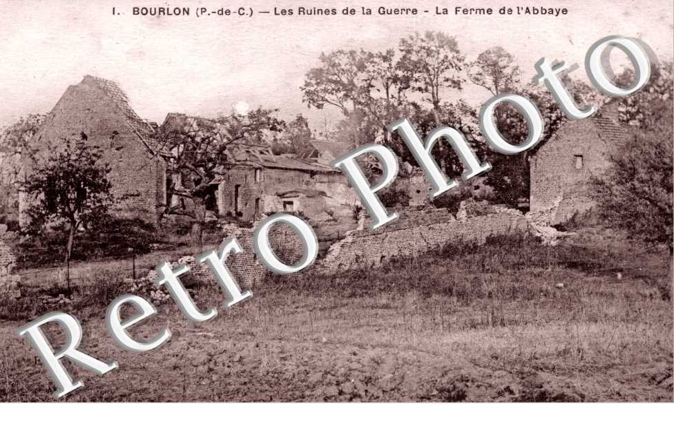 les ruines de la guerre, la ferme de l'abbaye