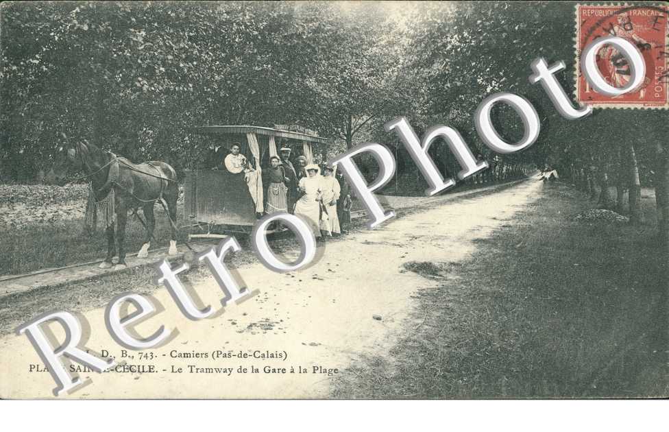 Plage Sainte Cecile, le Tramway de la Gare a la Plage