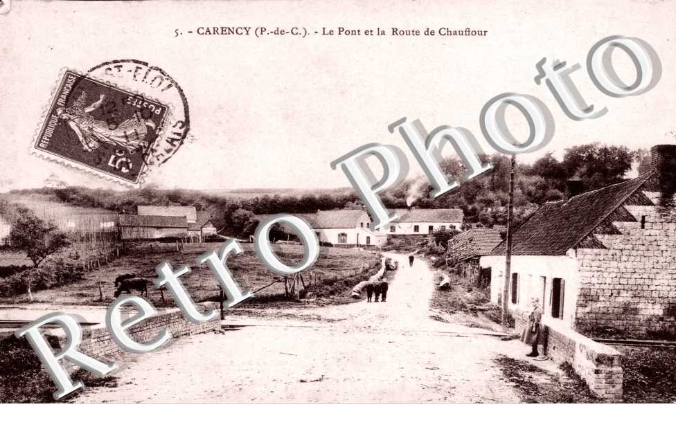 le pont et la route de Chauffour