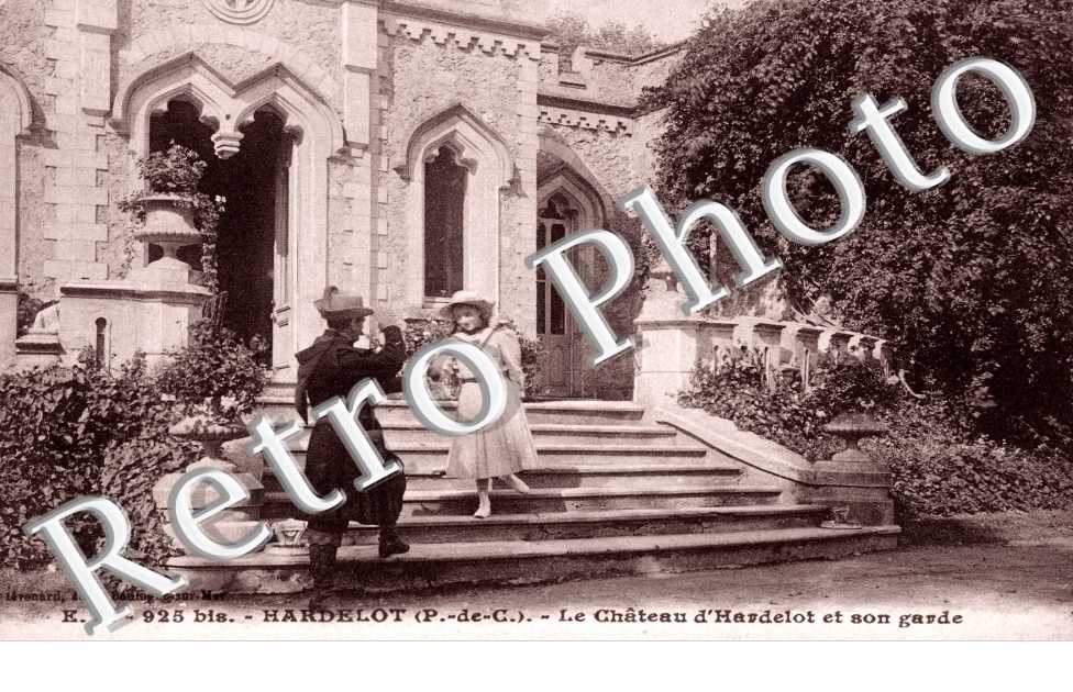 le chateau d'Hardelot et son garde