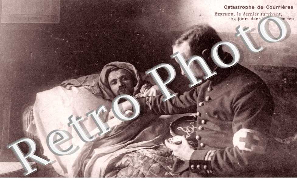 la catastrophe de Courrieres, Berthou, le dernier survivant, 24 jours dans la mine en feu