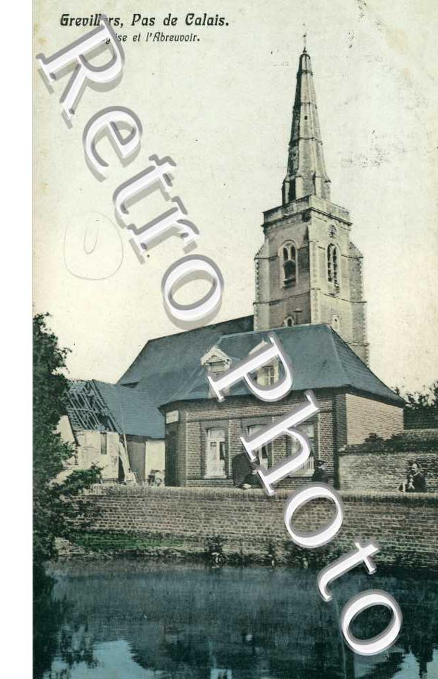 l' eglise et l' abreuvoir
