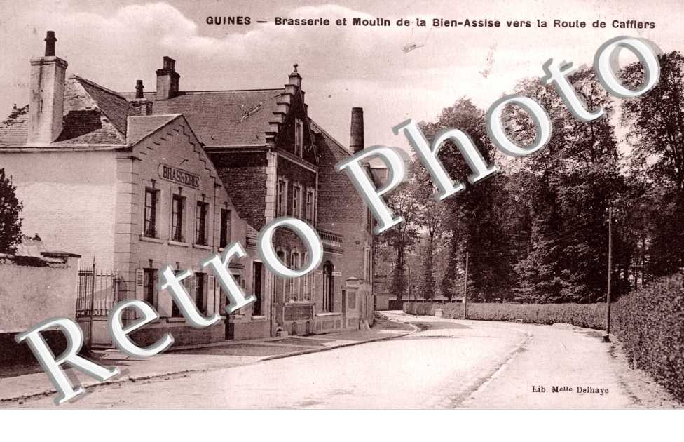 brasserie et moulin de la Bien-Assise vers la route de Caffiers