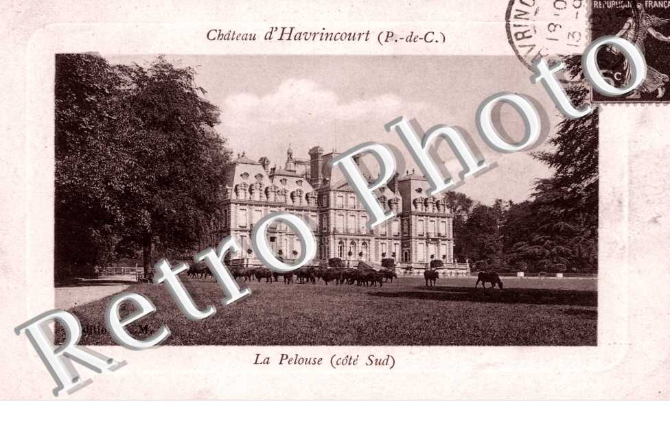 chateau d' Havrincourt, la pelouse
