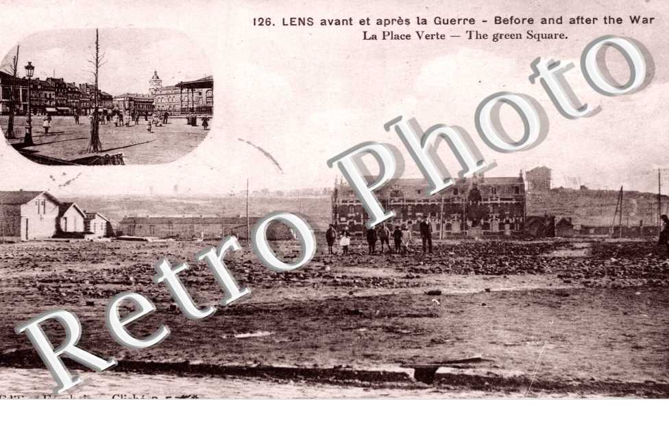 la Place Verte avant et apres la Guerre