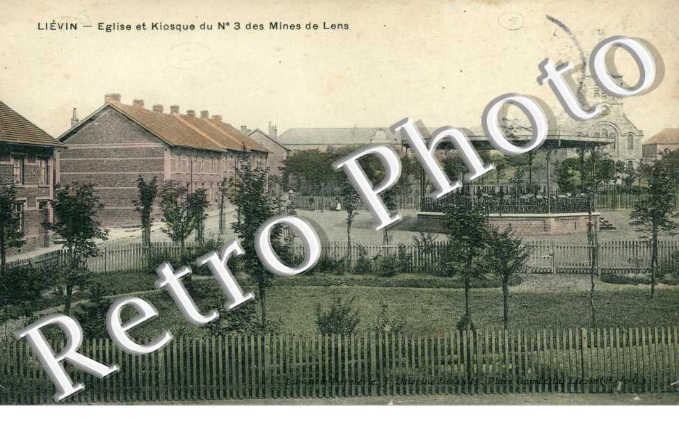Eglise et kiosque n°3 des mines de Lens
