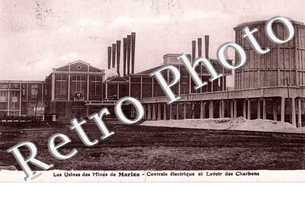 Usines des mines de Marles - centrale electrique et lavoir de charbons