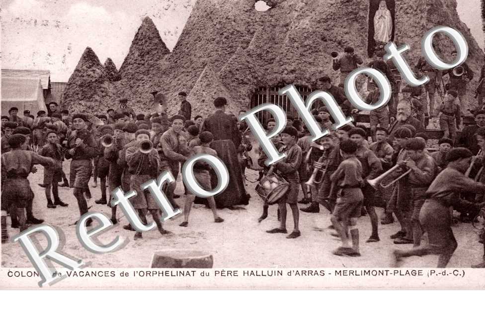 Plage - Colonie de vacances de l'orphelinat du pere Halluin d'Arras