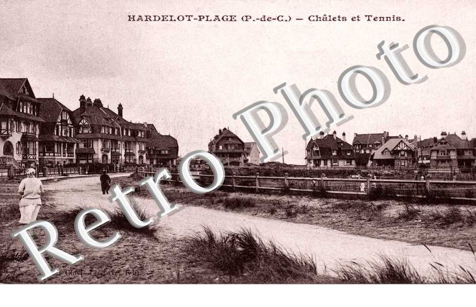 Plage - chalets et tennis - sport