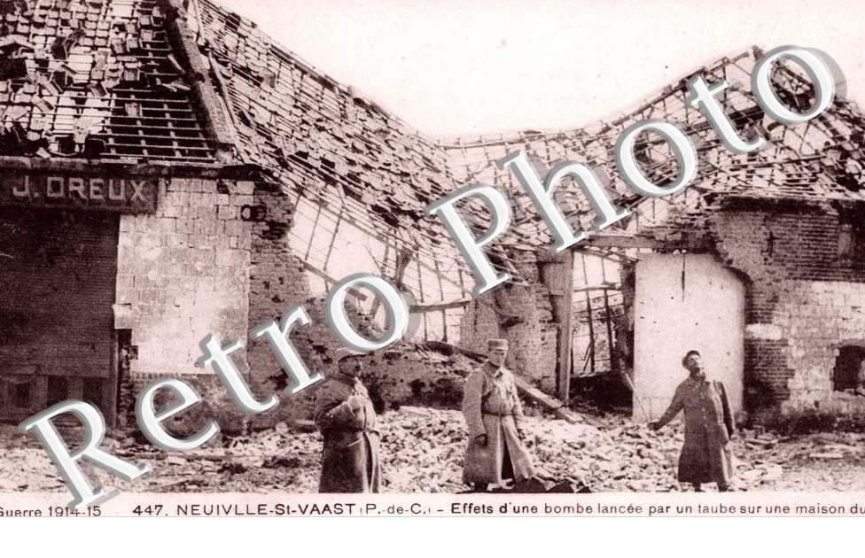 Effets d'une bombe lance par un taube