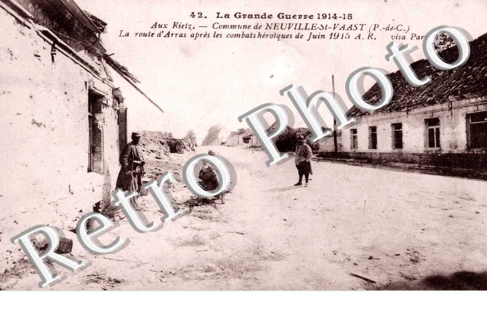 La route d'Arras apres les combats heroiques de juin 1915